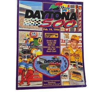 1995 Daytona 500 Official Souvenir Program NASCAR Speedweeks 95 Sterling Marlin